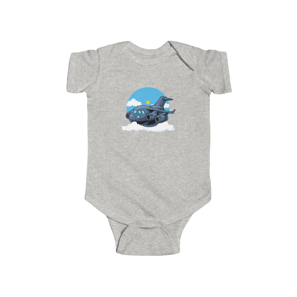 Cute Cargo C-17 Infant Bodysuit - Kids clothes - Pilot gifts - WWII warbird t-shirt
