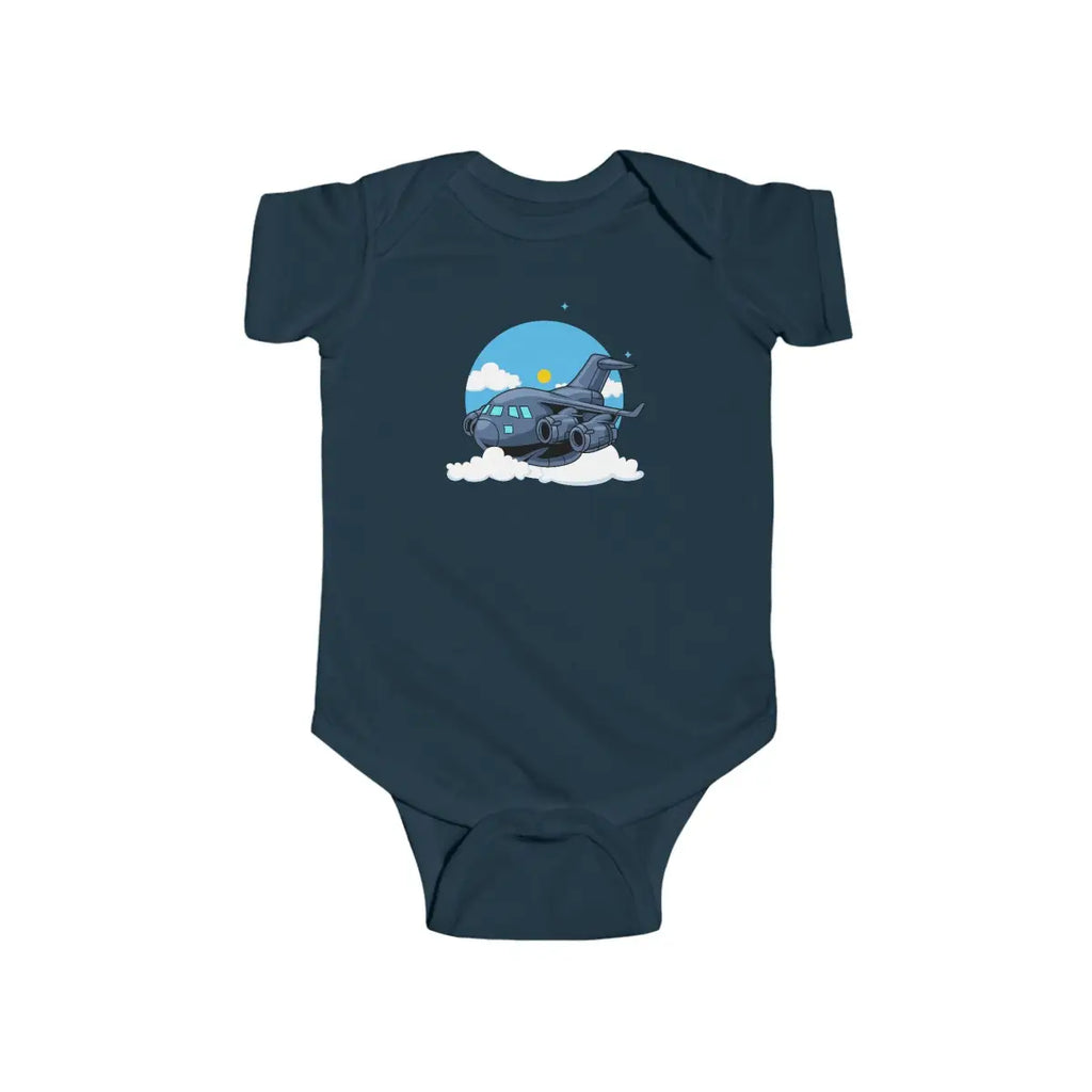Cute Cargo C-17 Infant Bodysuit - Kids clothes - Pilot gifts - WWII warbird t-shirt