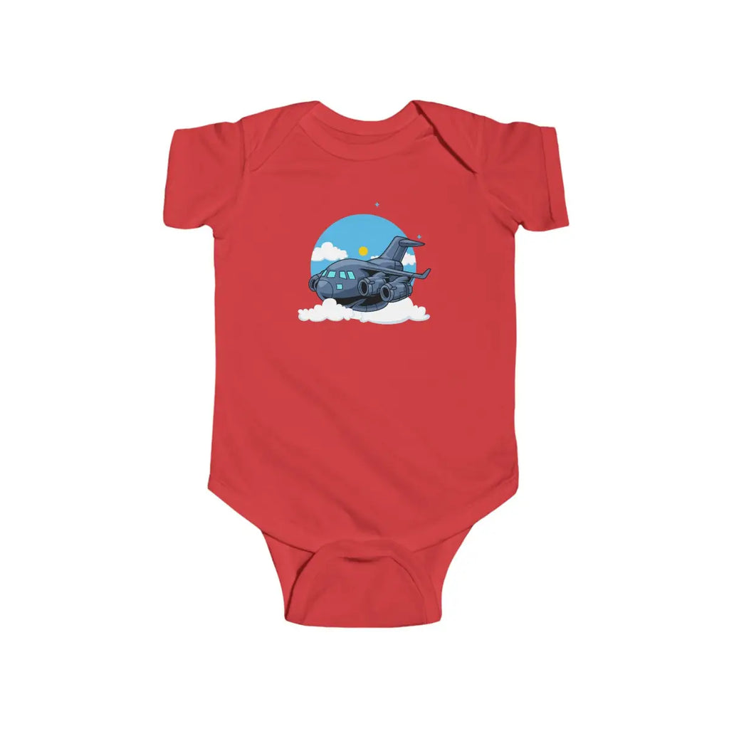 Cute Cargo C-17 Infant Bodysuit - Kids clothes - Pilot gifts - WWII warbird t-shirt