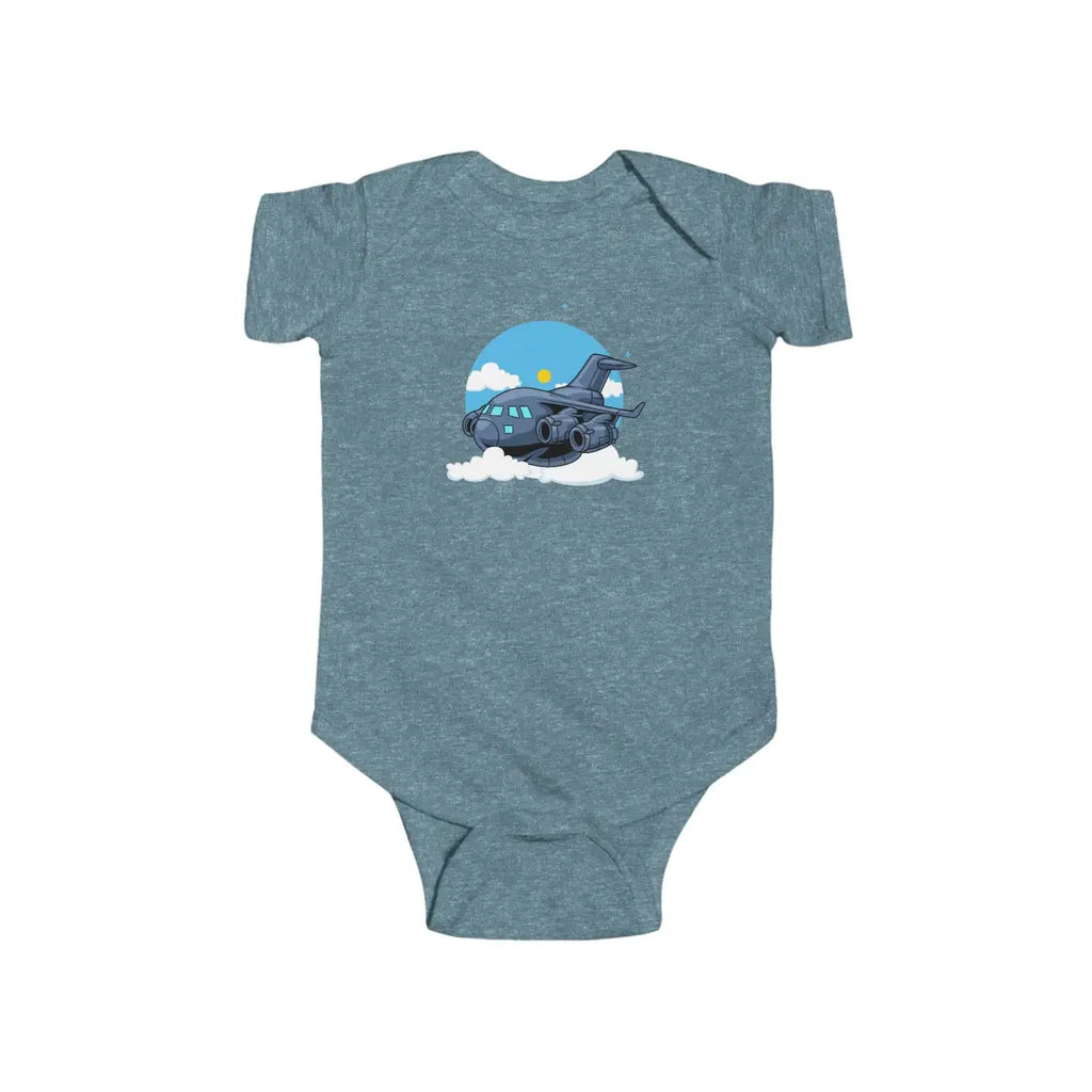 Cute Cargo C-17 Infant Bodysuit - Kids clothes - Pilot gifts - WWII warbird t-shirt