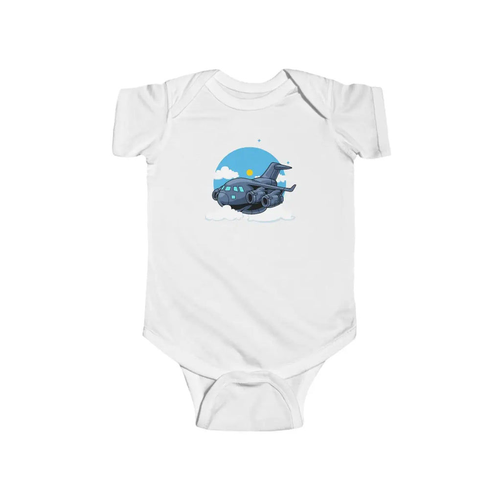 Cute Cargo C-17 Infant Bodysuit - Kids clothes - Pilot gifts - WWII warbird t-shirt