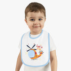 Cute Helicopter Baby Bib Let’s Fly - Kids clothes - Pilot gifts - WWII warbird t-shirt