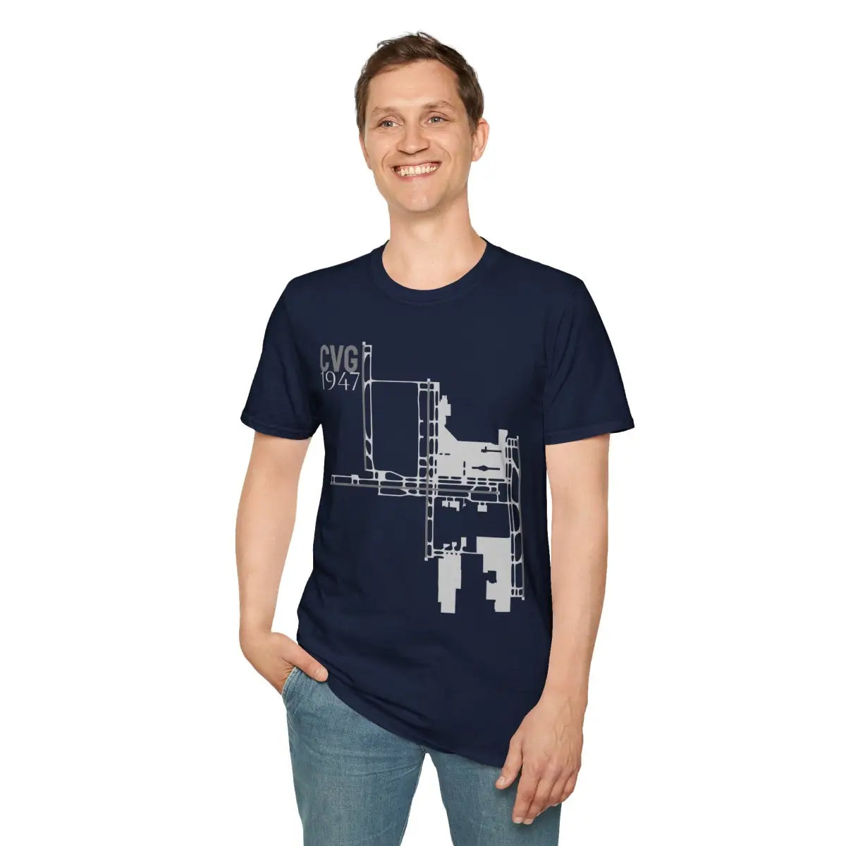 CVG Cincinnati/Northern Kentucky International 1947 - Tee - T-Shirt - Gifts for pilots - Aviation apparel