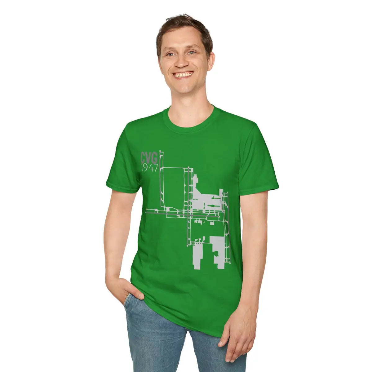 CVG Cincinnati/Northern Kentucky International 1947 - Tee - T-Shirt - Pilot gifts - WWII warbird t-shirt