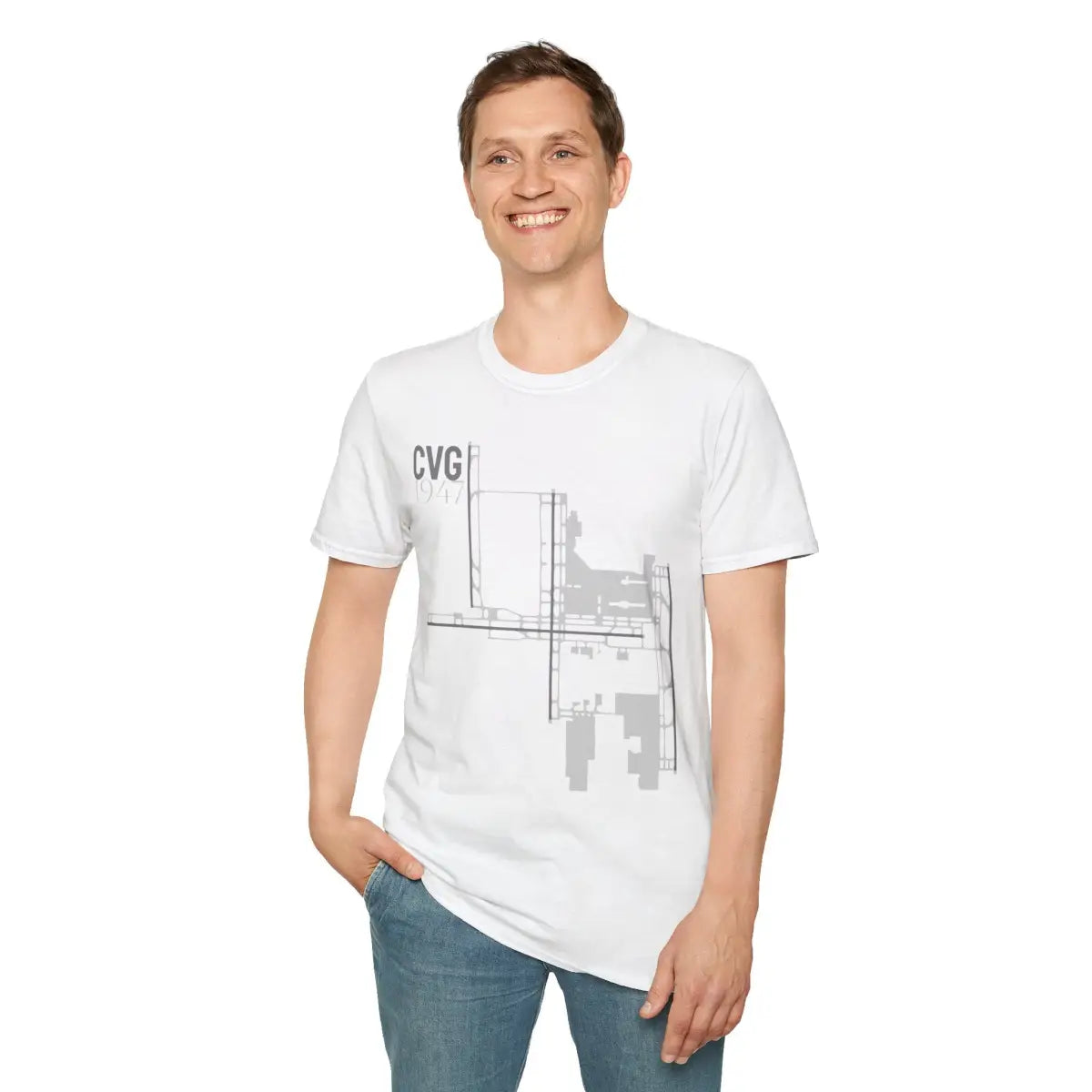 CVG Cincinnati/Northern Kentucky International 1947 - Tee - T-Shirt - Gifts for pilots - Aviation apparel