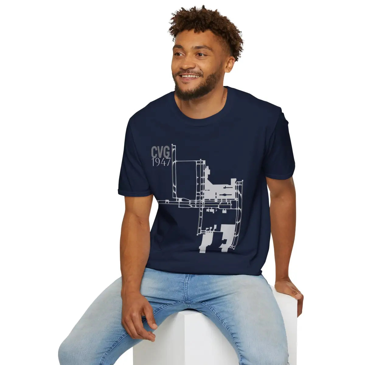 CVG Cincinnati/Northern Kentucky International 1947 - Tee - T-Shirt - Gifts for pilots - Aviation apparel