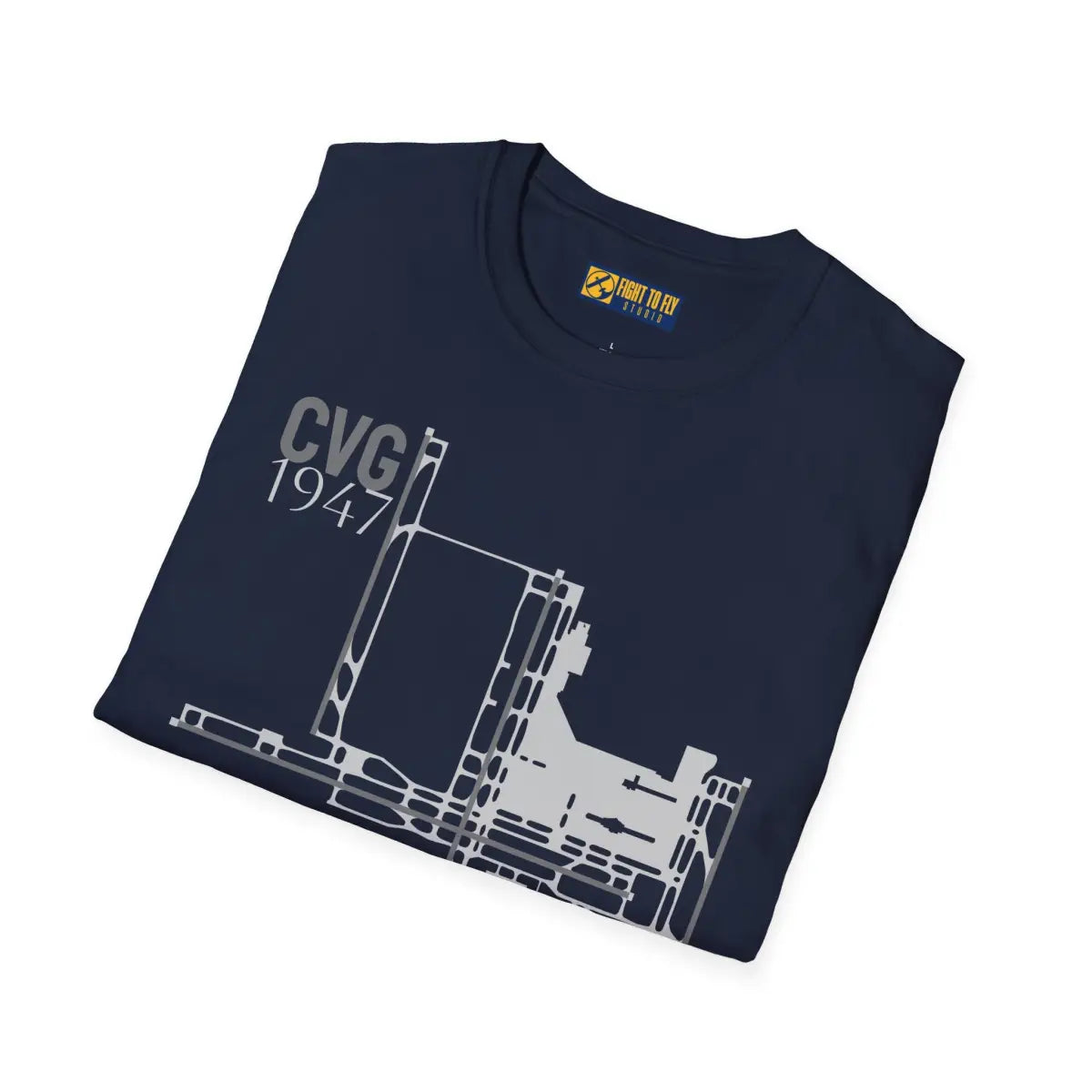 CVG Cincinnati/Northern Kentucky International 1947 - Tee - T-Shirt - Gifts for pilots - Aviation apparel