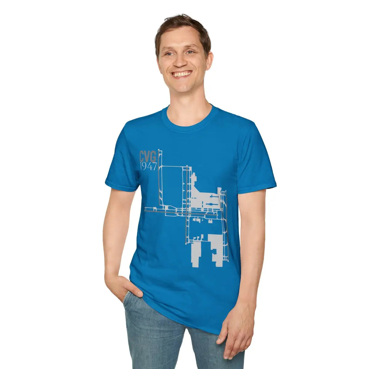 CVG Cincinnati/Northern Kentucky International 1947 - Tee - T-Shirt - Gifts for pilots - Aviation apparel