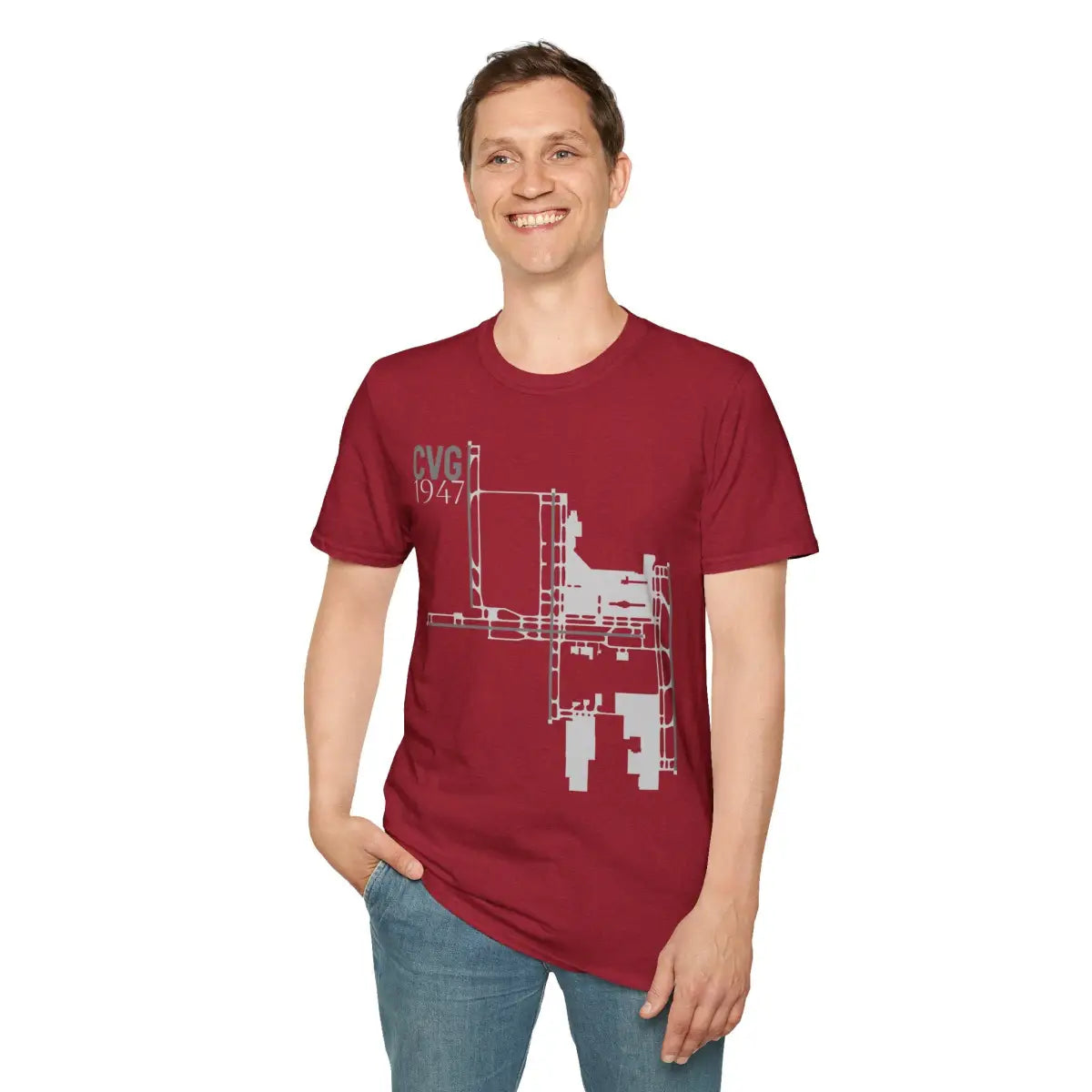 CVG Cincinnati/Northern Kentucky International 1947 - Tee - T-Shirt - Gifts for pilots - Aviation apparel