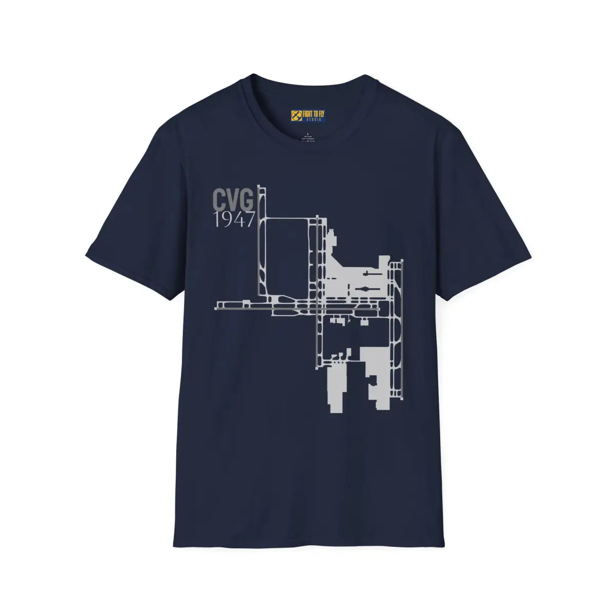 CVG Cincinnati/Northern Kentucky International 1947 - Tee - T-Shirt - Gifts for pilots - Aviation apparel