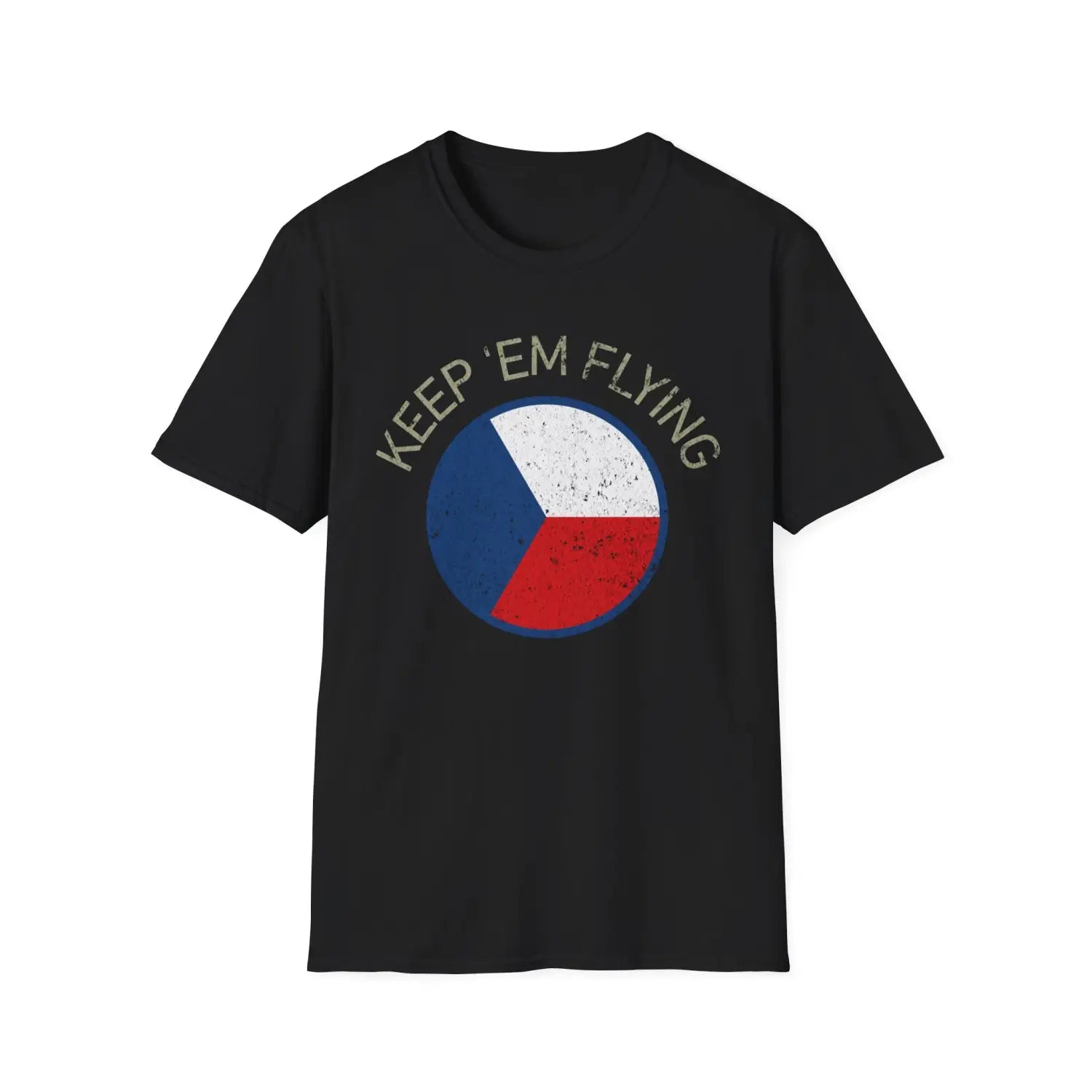 Czechoslovak Air Force Roundel “Keep ’Em Flying” T Shirt Pilot gifts WWII warbird t shirt