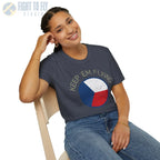 Czechoslovak Air Force Roundel “Keep ’Em Flying” - T-Shirt - Pilot gifts - WWII warbird t-shirt