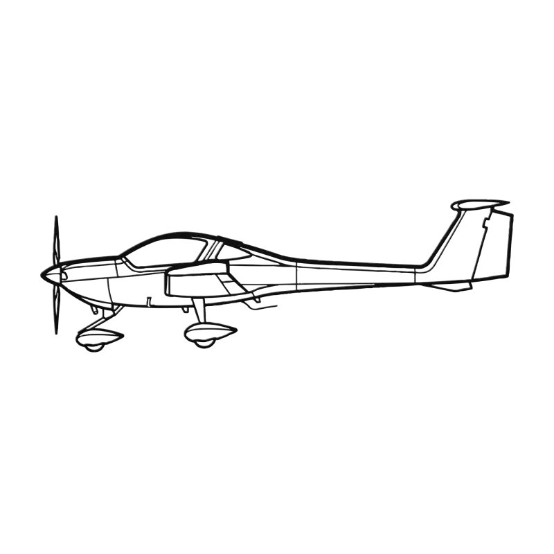 DA-20 Die Cut Metal Wall Art - Sign - Pilot gifts - WWII warbird t-shirt