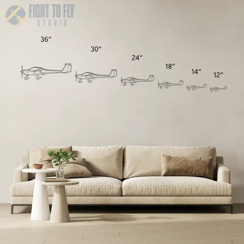 DA-20 Die Cut Metal Wall Art - Sign - Pilot gifts - WWII warbird t-shirt