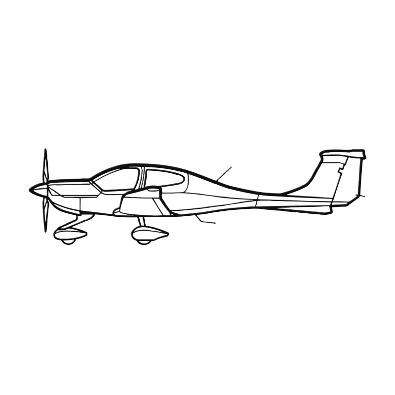 DA-40 Die Cut Metal Wall Art - Sign - Pilot gifts - WWII warbird t-shirt