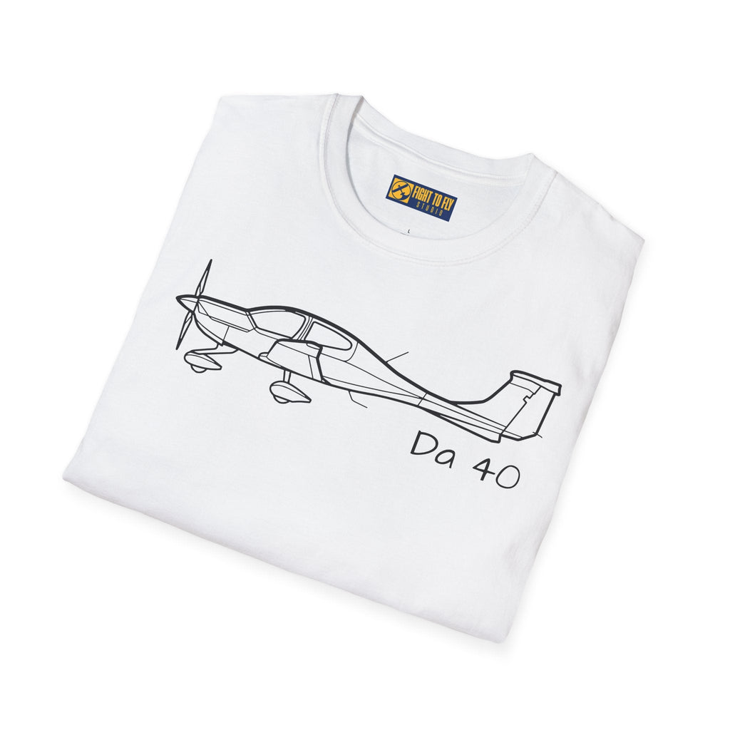 DA40 T-Shirt – Diamond Four-Seat Composite Aircraft Tee - Gifts for pilots - Aviation apparel