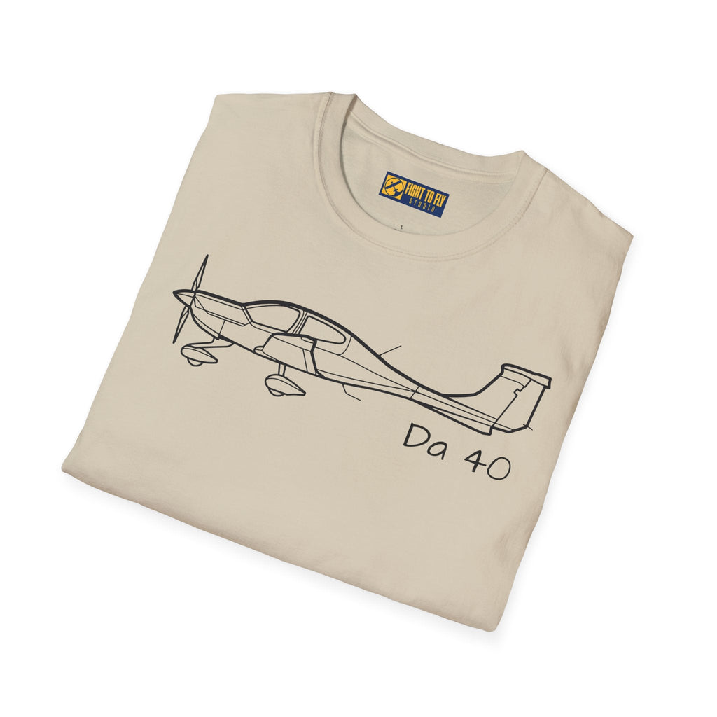 DA40 T-Shirt – Diamond Four-Seat Composite Aircraft Tee - Gifts for pilots - Aviation apparel