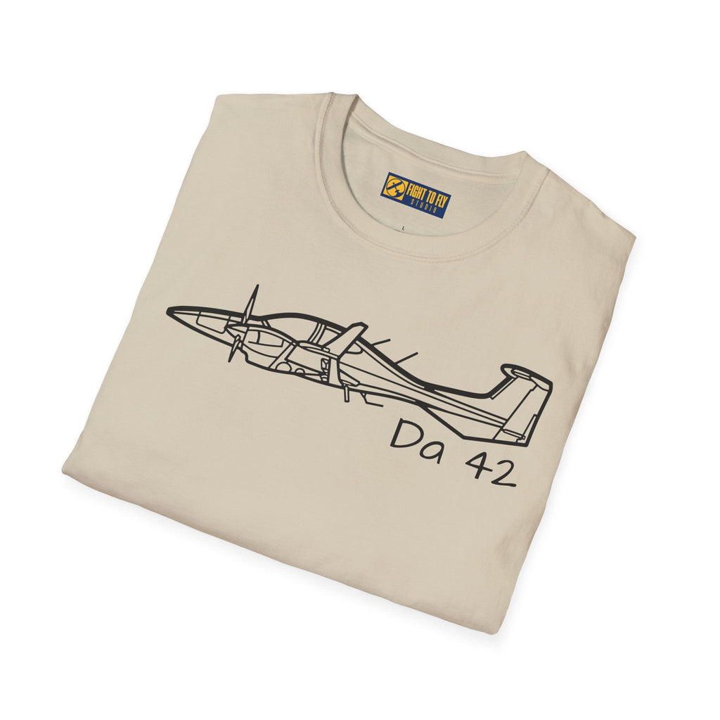 DA42 Twin Star T-Shirt – Modern Diamond Twin-Engine Plane Tee - Gifts for pilots - Aviation apparel
