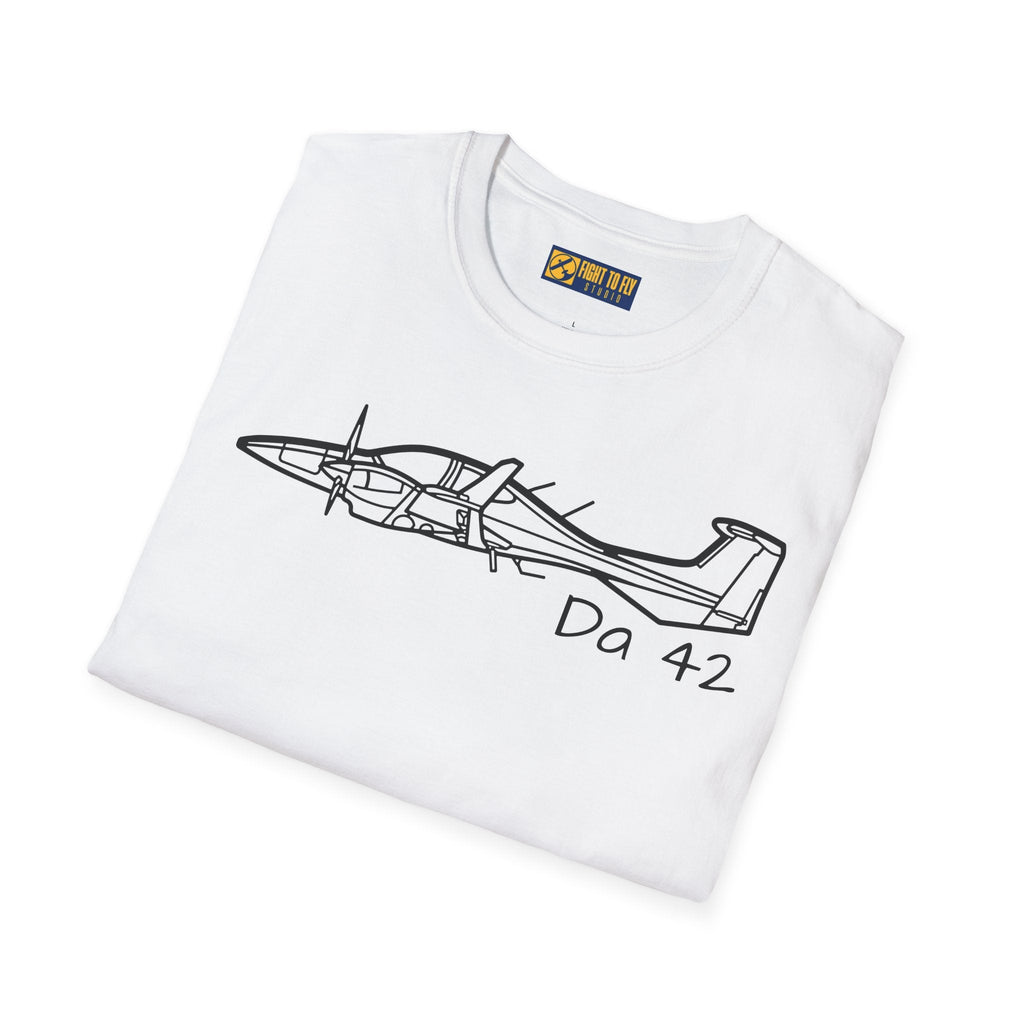 DA42 Twin Star T-Shirt – Modern Diamond Twin-Engine Plane Tee - Gifts for pilots - Aviation apparel