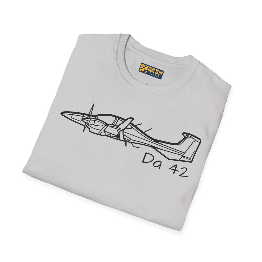 DA42 Twin Star T-Shirt – Modern Diamond Twin-Engine Plane Tee - Gifts for pilots - Aviation apparel