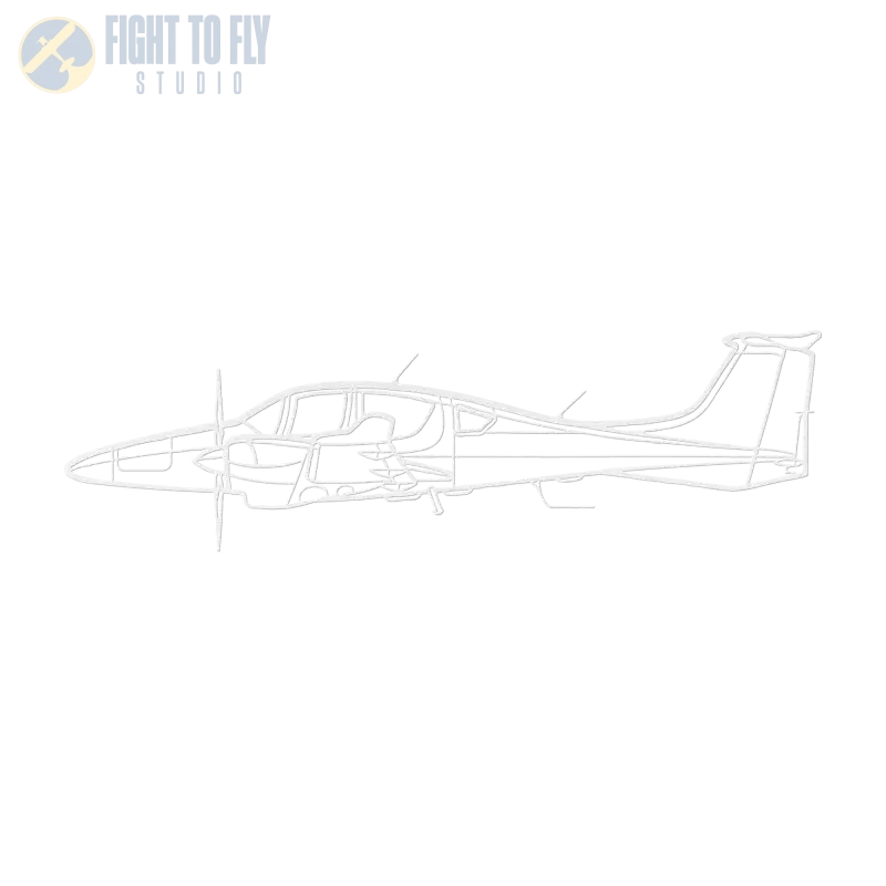 DA62 Die Cut Metal Wall Art - Sign - Pilot gifts - WWII warbird t-shirt