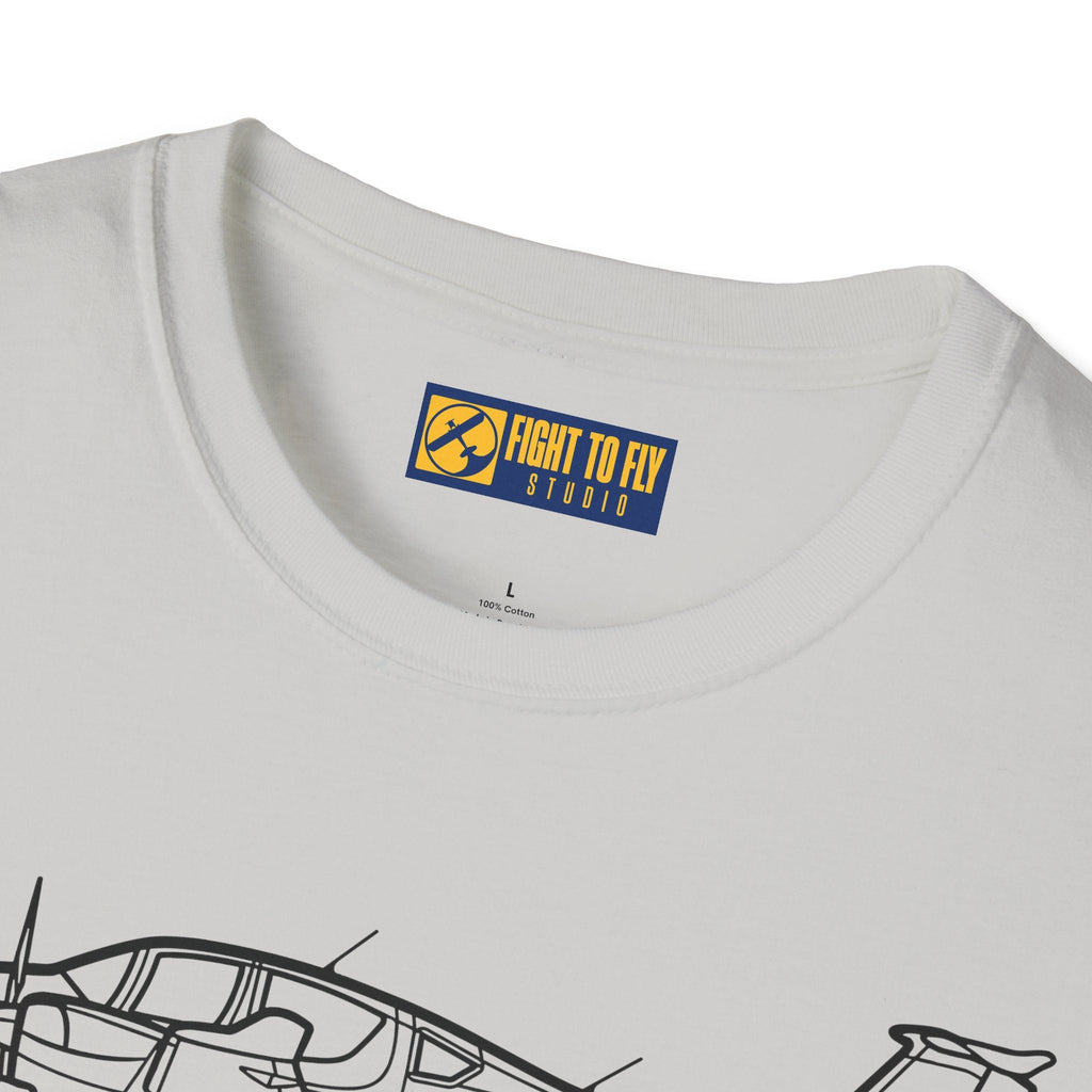 DA62 Twin Engine T-Shirt – Diamond Modern Aircraft Tee - Gifts for pilots - Aviation apparel
