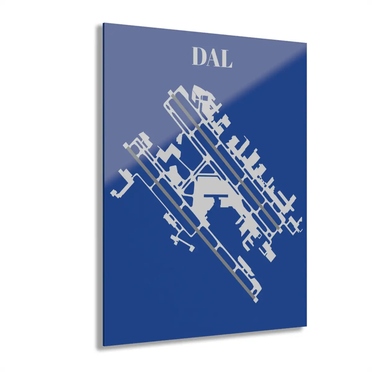 DAL - Dallas Love Field Acrylic Prints - Home Decor - Pilot gifts - WWII warbird t-shirt