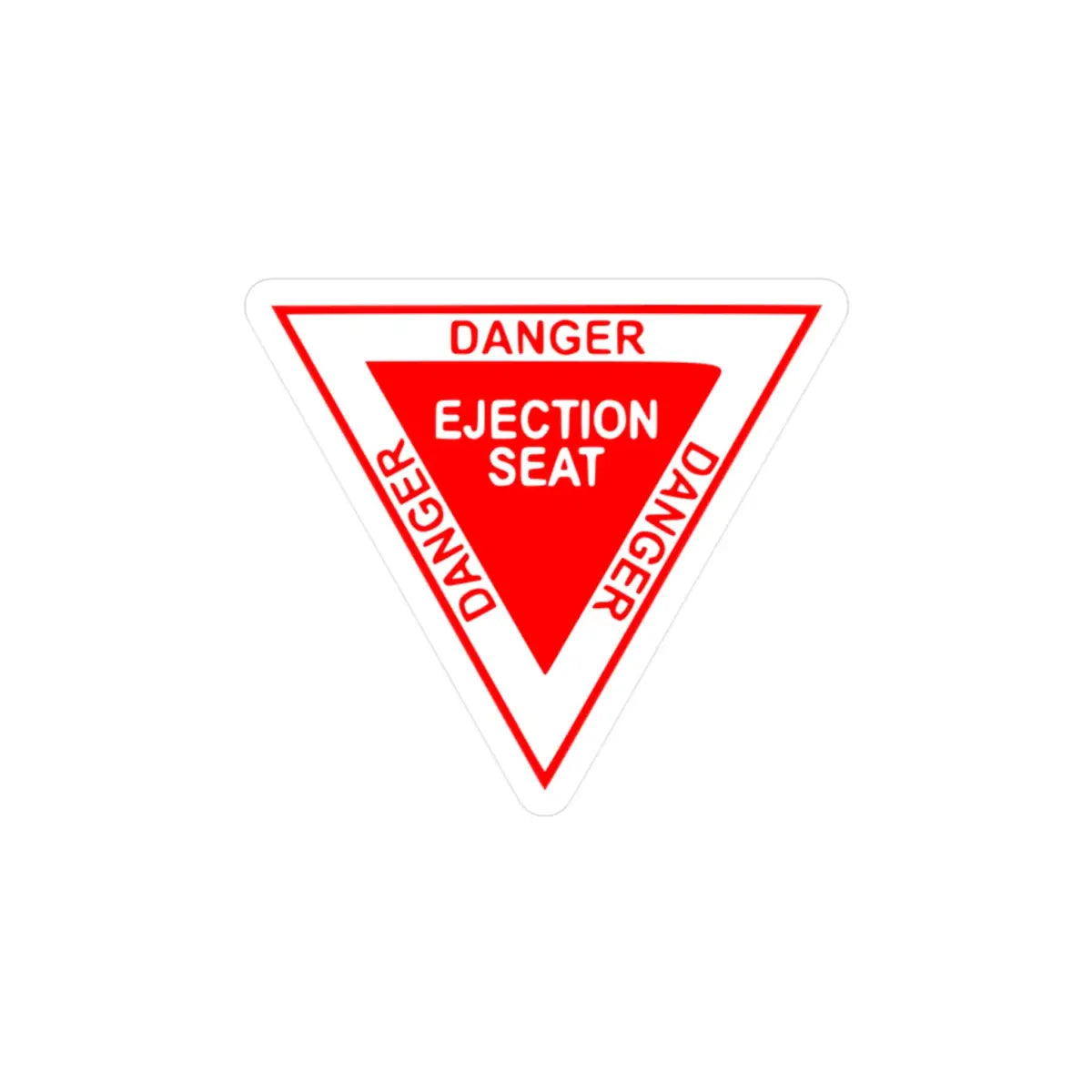 Danger Ejection Seat Kiss-Cut Vinyl Decals - Paper products - Pilot gifts - WWII warbird t-shirt