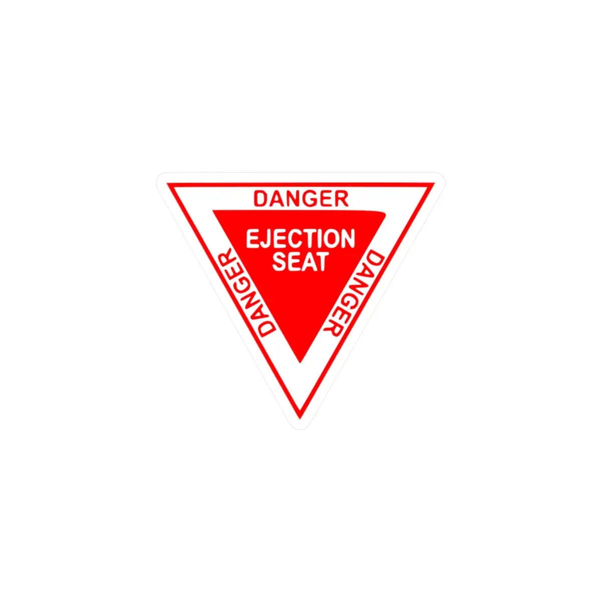 Danger Ejection Seat Kiss-Cut Vinyl Decals - Paper products - Pilot gifts - WWII warbird t-shirt