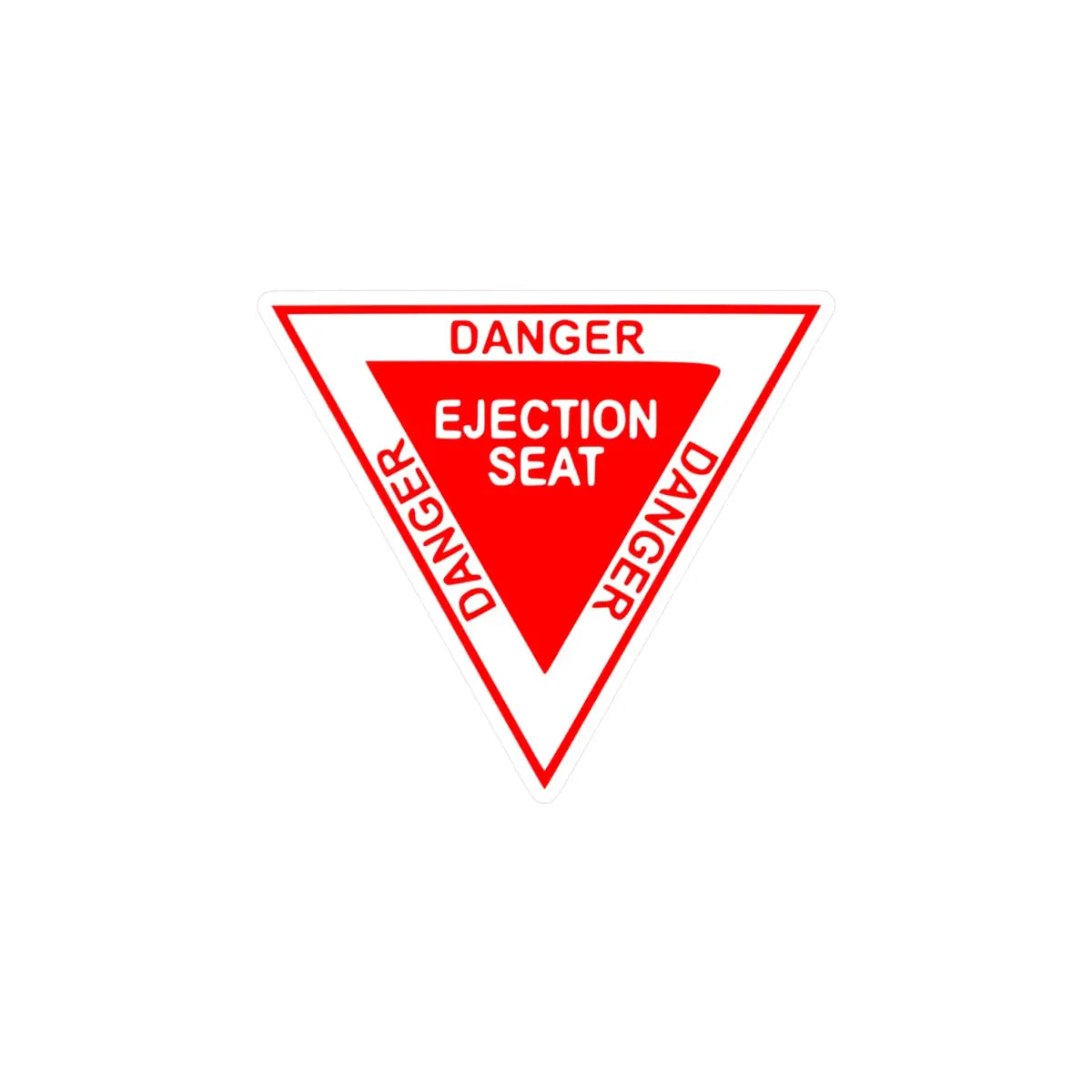 Danger Ejection Seat Kiss-Cut Vinyl Decals - Paper products - Pilot gifts - WWII warbird t-shirt