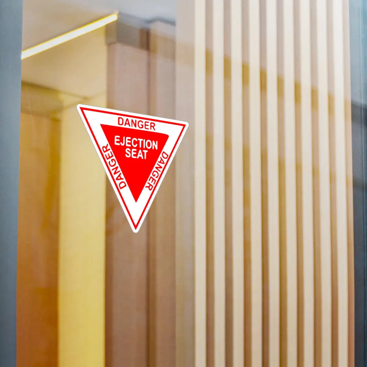 Danger Ejection Seat Kiss-Cut Vinyl Decals - Paper products - Pilot gifts - WWII warbird t-shirt