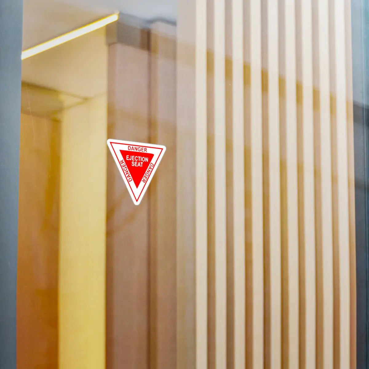 Danger Ejection Seat Kiss-Cut Vinyl Decals - Paper products - Pilot gifts - WWII warbird t-shirt