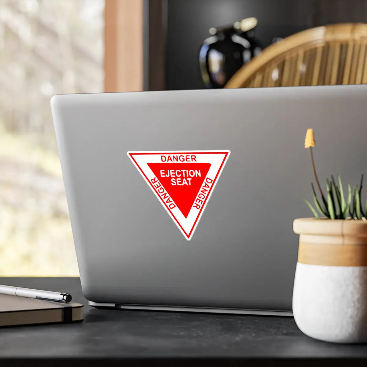 Danger Ejection Seat Kiss-Cut Vinyl Decals - Paper products - Pilot gifts - WWII warbird t-shirt