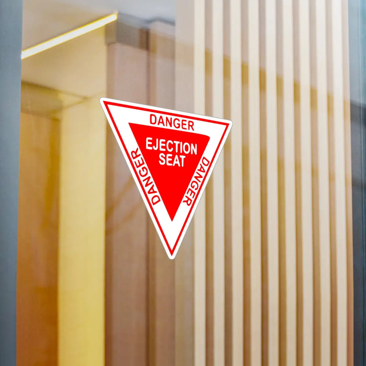 Danger Ejection Seat Kiss-Cut Vinyl Decals - Paper products - Pilot gifts - WWII warbird t-shirt