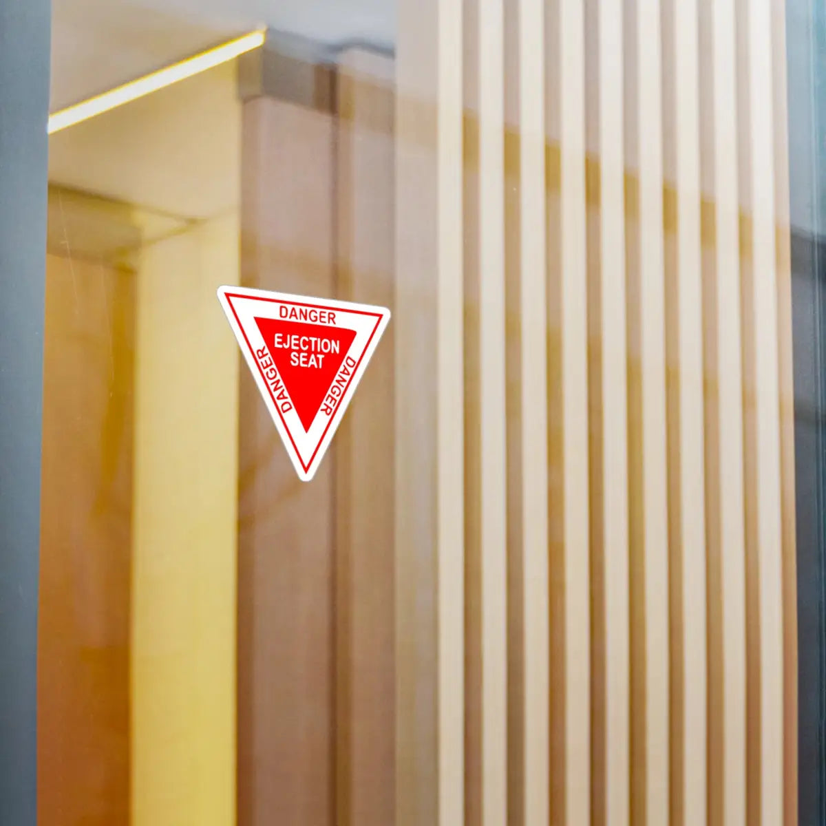 Danger Ejection Seat Kiss-Cut Vinyl Decals - Paper products - Pilot gifts - WWII warbird t-shirt