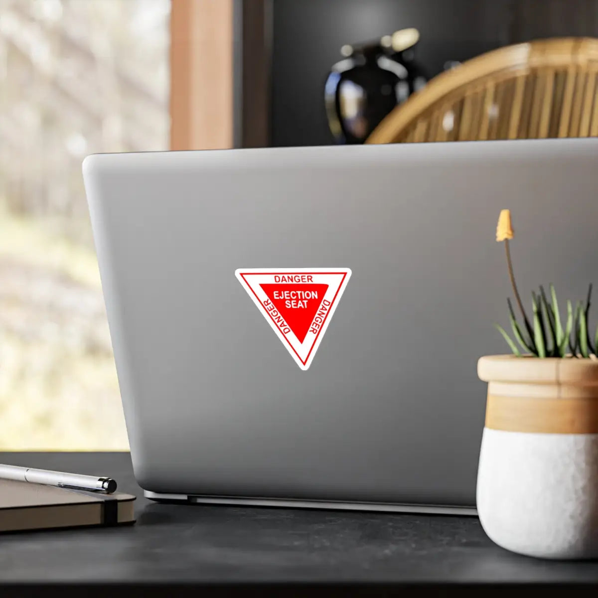 Danger Ejection Seat Kiss-Cut Vinyl Decals - Paper products - Pilot gifts - WWII warbird t-shirt