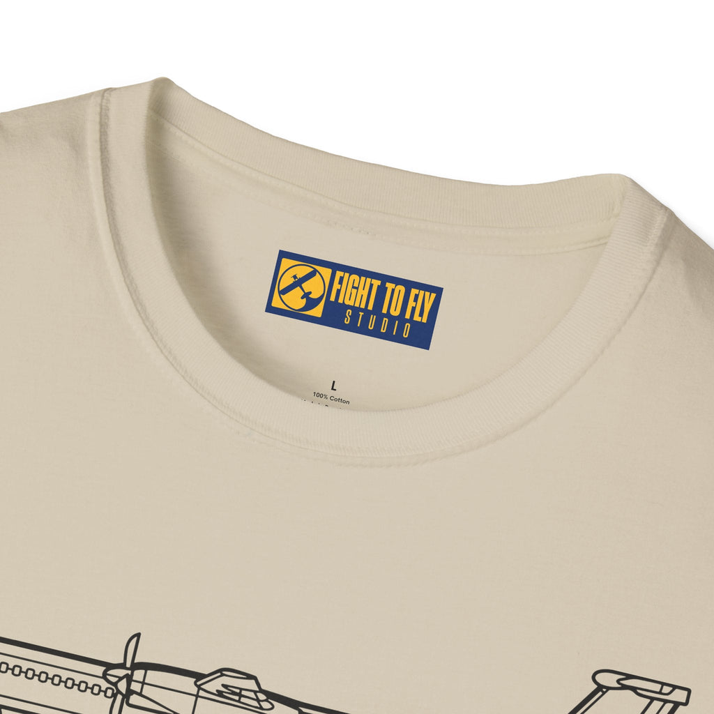 Dash-8 Q400 T-Shirt – Regional Turboprop Airliner Aviation Tee - Pilot gifts - WWII warbird t-shirt