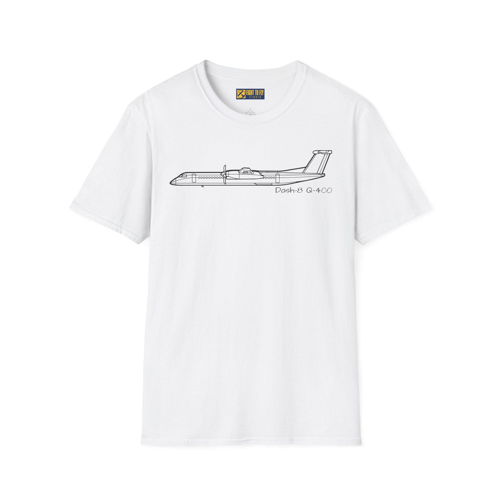 Dash-8 Q400 T-Shirt – Regional Turboprop Airliner Aviation Tee - Pilot gifts - WWII warbird t-shirt