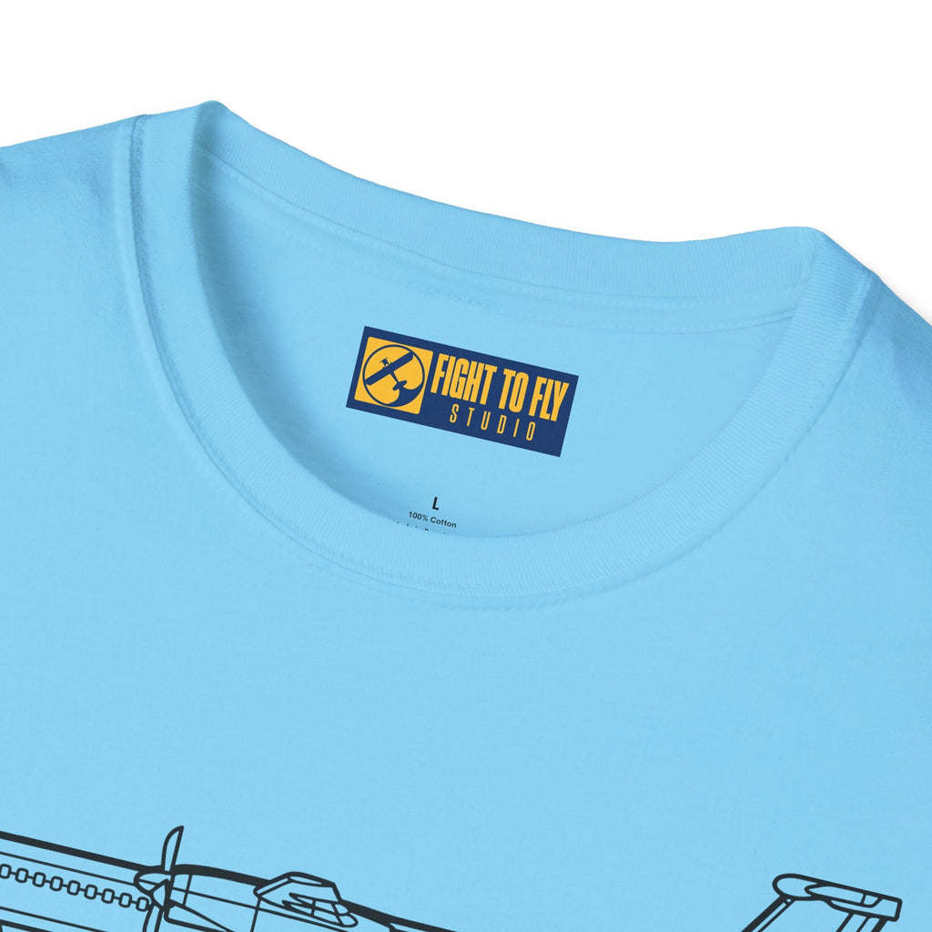 Dash-8 Q400 T-Shirt – Regional Turboprop Airliner Aviation Tee - Pilot gifts - WWII warbird t-shirt