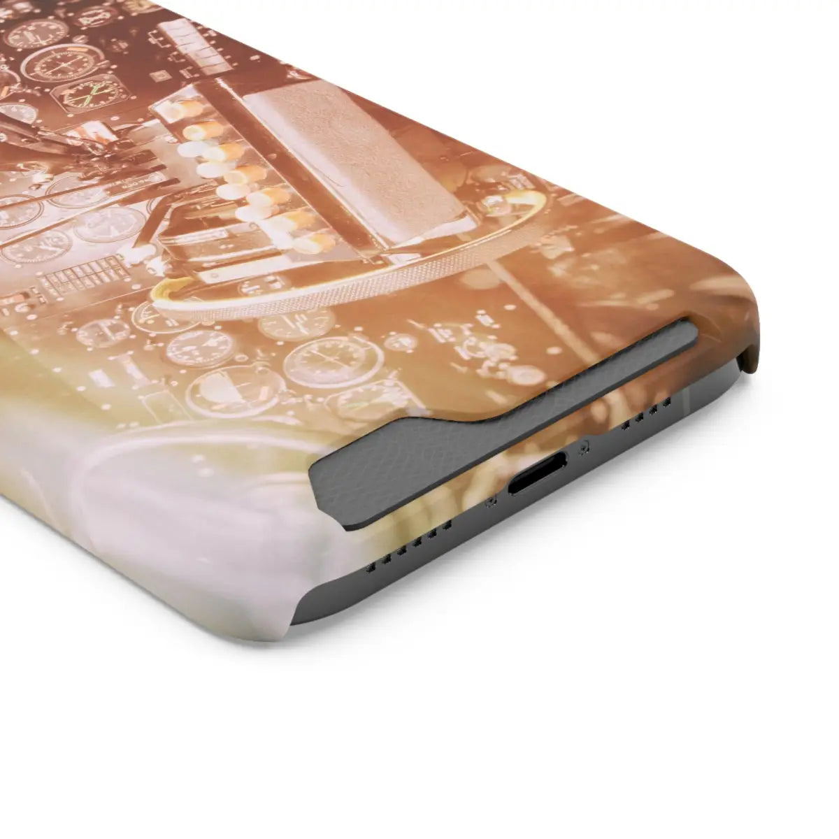 DC-3 Cockpit Phone Case with Card Holder - Retro Aviation Design - Gifts for pilots - apparel