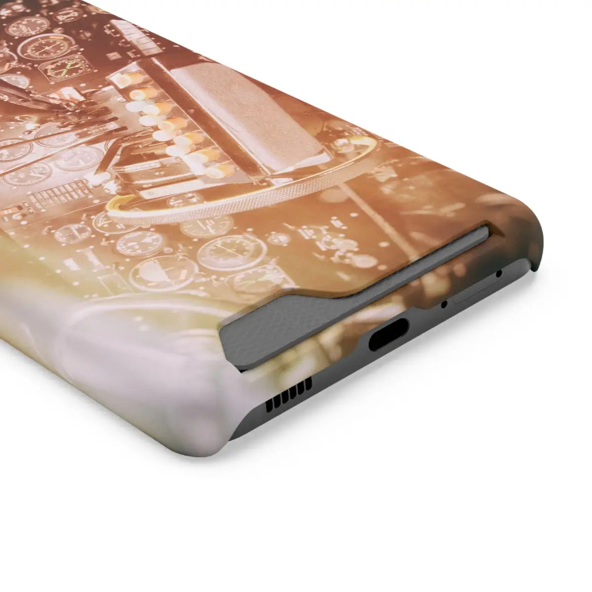 DC-3 Cockpit Phone Case with Card Holder - Retro Aviation Design - Gifts for pilots - apparel