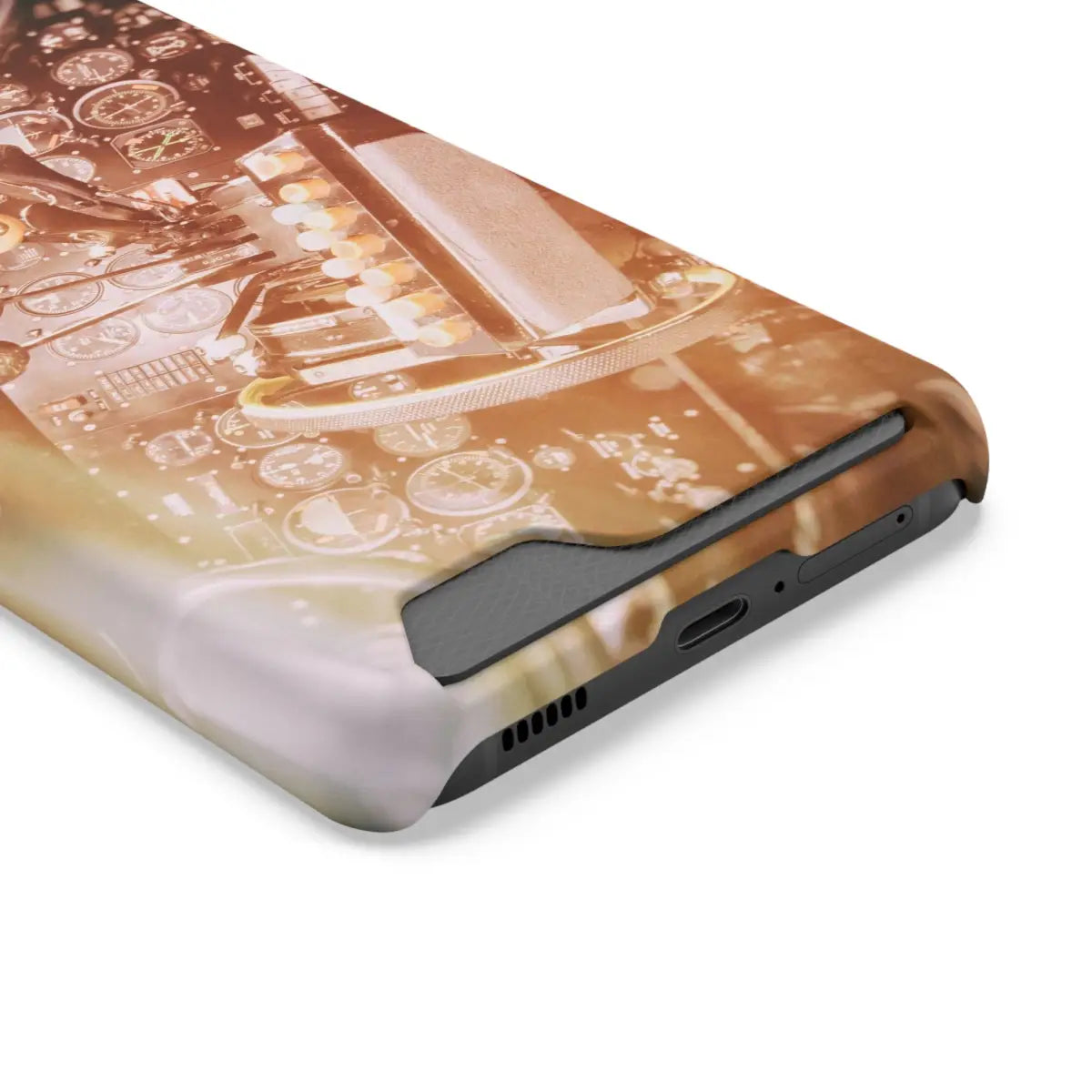 DC-3 Cockpit Phone Case with Card Holder - Retro Aviation Design - Gifts for pilots - apparel