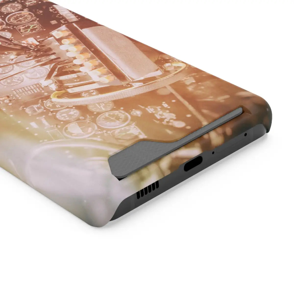 DC-3 Cockpit Phone Case with Card Holder - Retro Aviation Design - Gifts for pilots - apparel