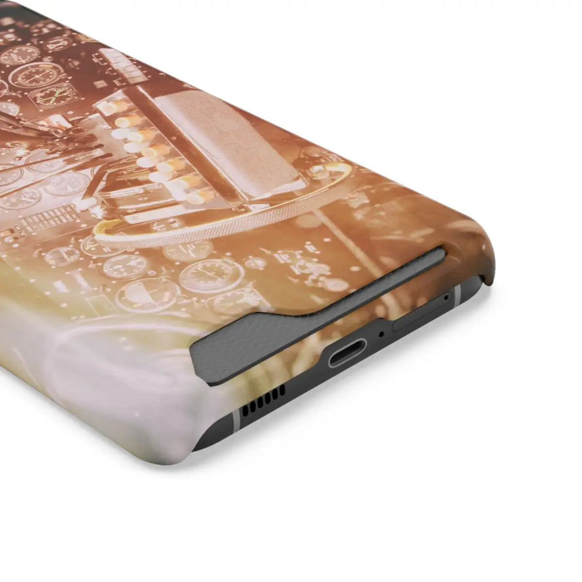 DC-3 Cockpit Phone Case with Card Holder - Retro Aviation Design - Gifts for pilots - apparel