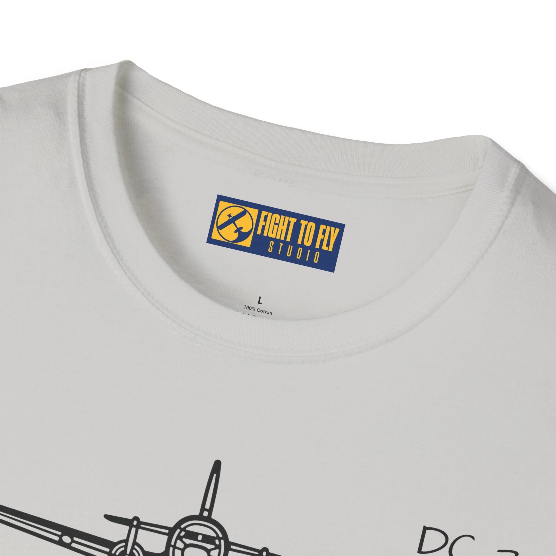 DC-3 Front View T-Shirt – Vintage Transport Aircraft Aviation Tee - Gifts for pilots - apparel