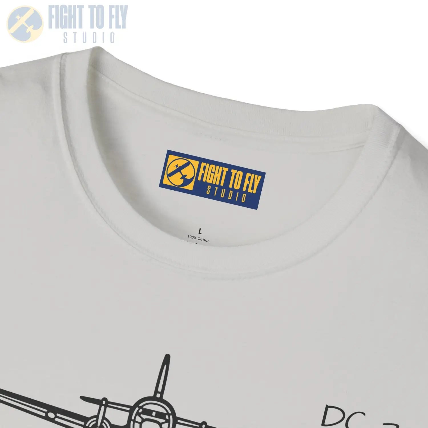 DC-3 Front View T-Shirt - Pilot gifts - WWII warbird t-shirt