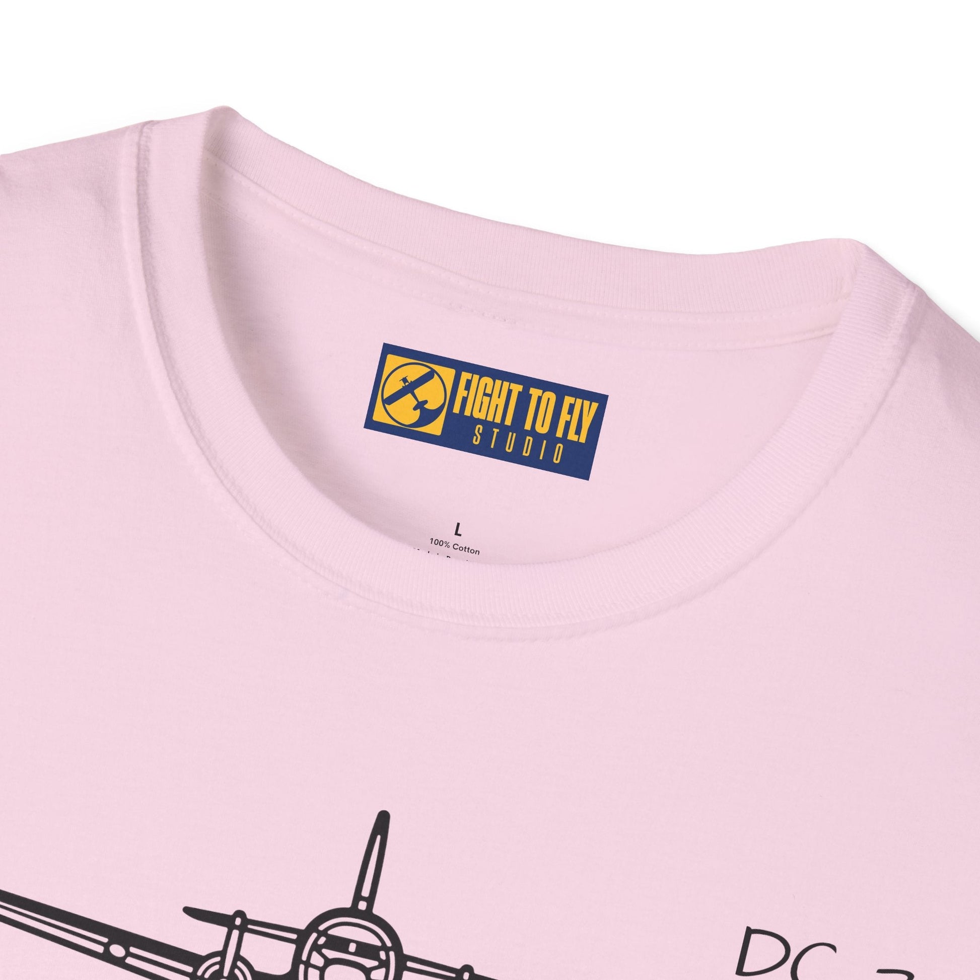 DC-3 Front View T-Shirt – Vintage Transport Aircraft Aviation Tee - Gifts for pilots - apparel