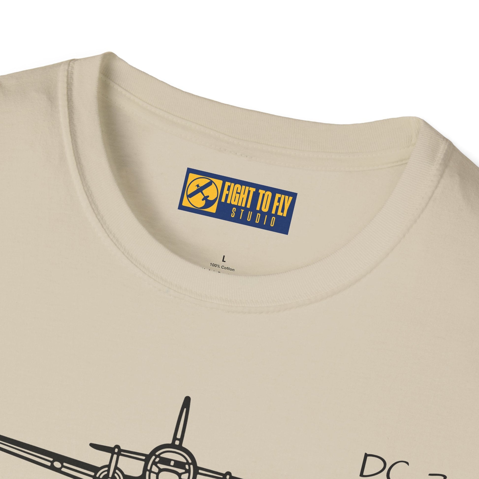DC-3 Front View T-Shirt – Vintage Transport Aircraft Aviation Tee - Gifts for pilots - apparel
