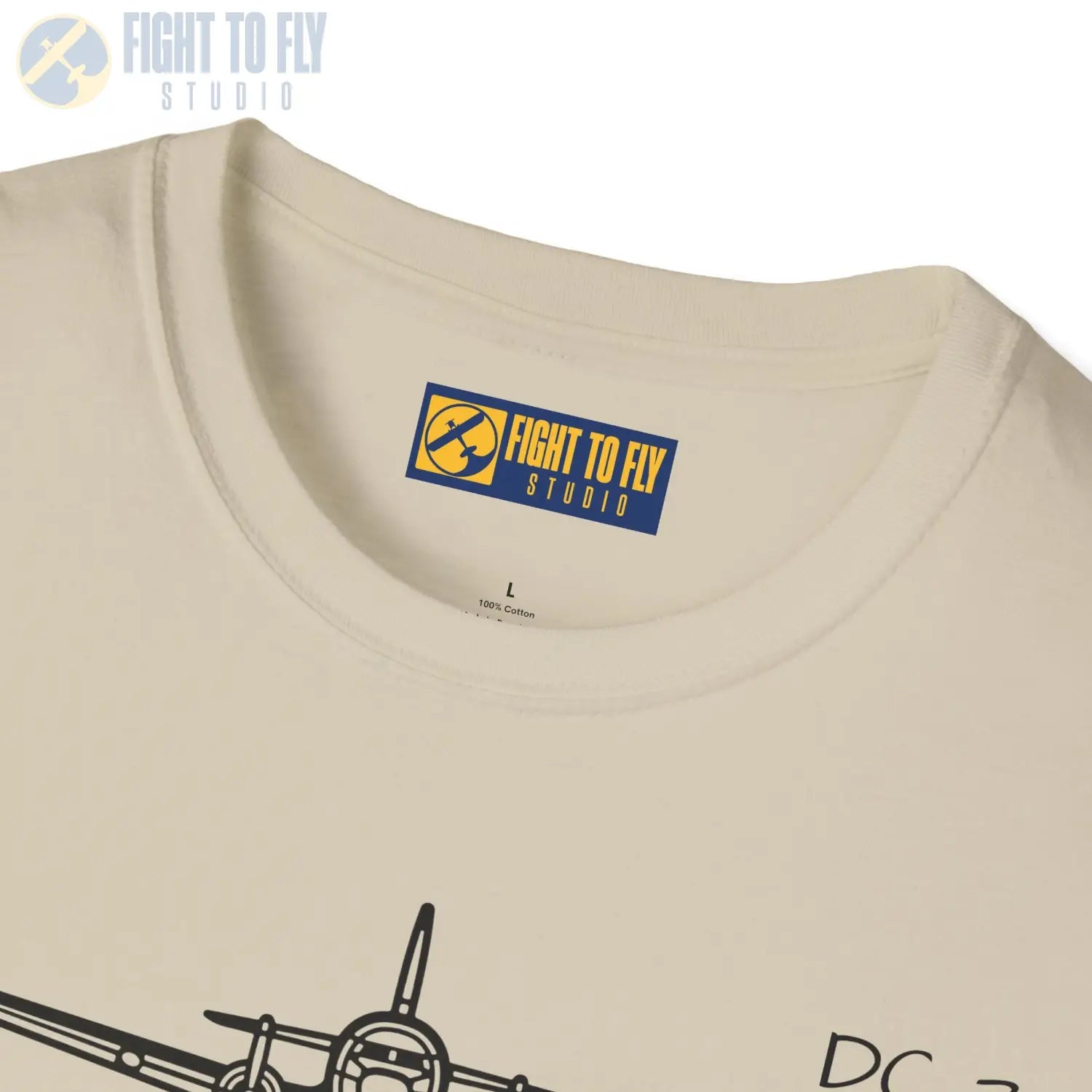 DC-3 Front View T-Shirt - Pilot gifts - WWII warbird t-shirt