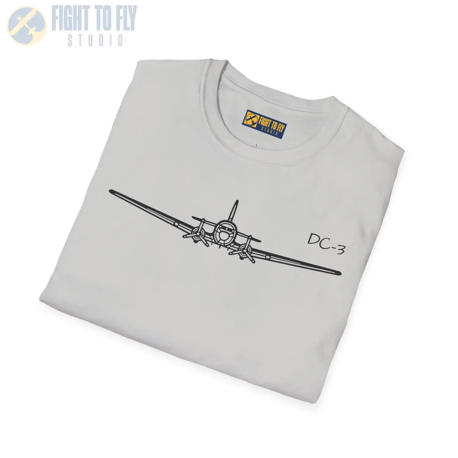 DC-3 Front View T-Shirt - Pilot gifts - WWII warbird t-shirt